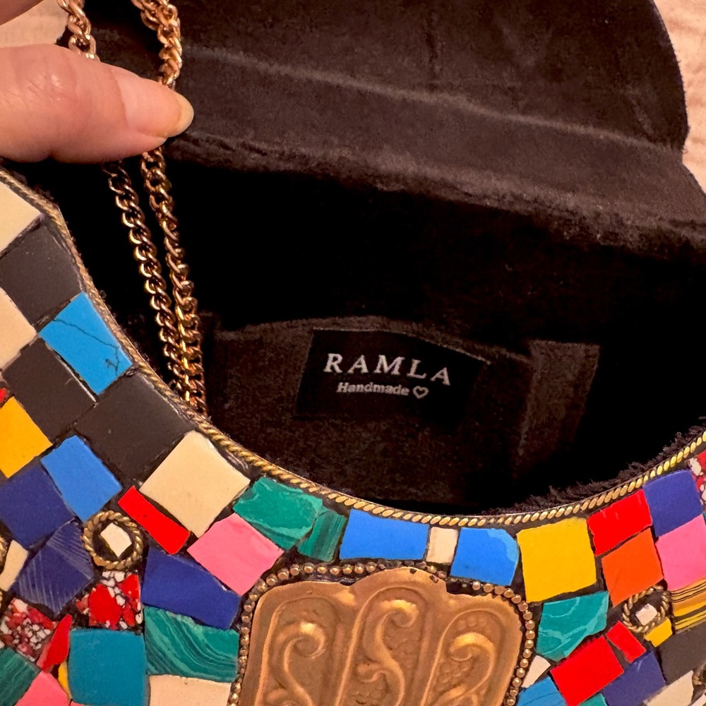 RAMLA Rainbow Mosaic Bag - NEW - Picture 4 of 7